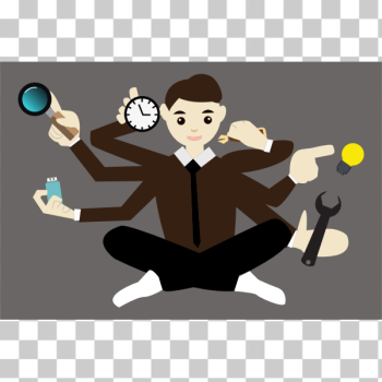 SVG Multitasking guy SVG Multitasking guy