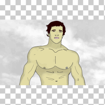 SVG Muscular man vector image SVG Muscular man vector image