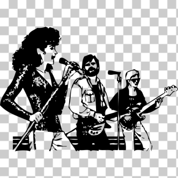 SVG Music band vector image SVG Music band vector image