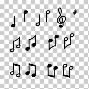 SVG Music notes vector image SVG Music notes vector image