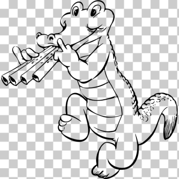 SVG Musical Crocodile SVG Musical Crocodile