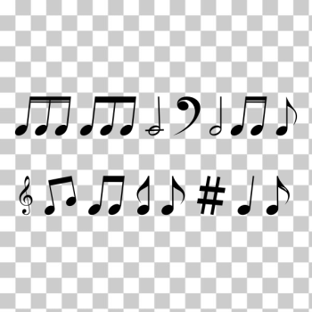 SVG Musical notes silhouette SVG Musical notes silhouette
