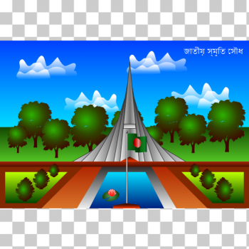 SVG National Martyrs Memorial vector illustration SVG National Martyrs Memorial vector illustration