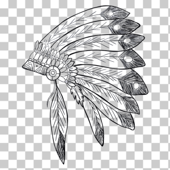SVG Native American Headdress SVG Native American Headdress