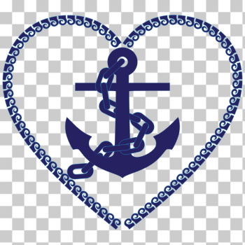 SVG Nautical heart in blue SVG Nautical heart in blue