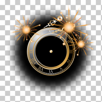 SVG New Year celebration clock vector image SVG New Year celebration clock vector image