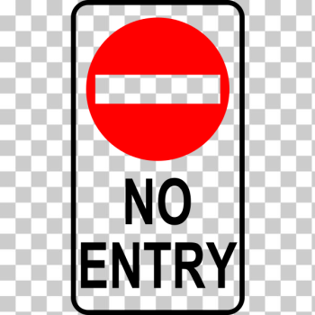 SVG No entry traffic roadsign vector image