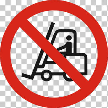 SVG No forklift sign vector image SVG No forklift sign vector image