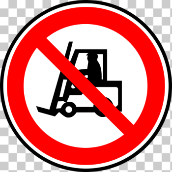 SVG No forklift vector road sign SVG No forklift vector road sign