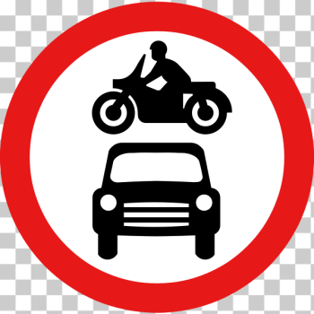 SVG No motor vehicles vector road sign