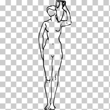 SVG nude with amphora SVG nude with amphora