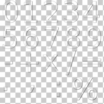 SVG Numbers with arithmetic operations SVG Numbers with arithmetic operations