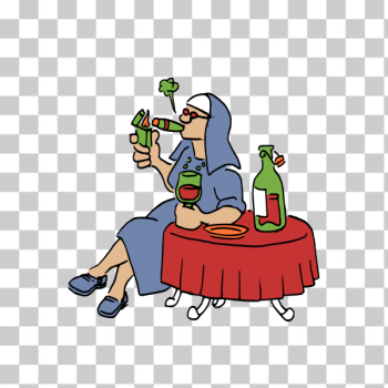 SVG Nun having fun SVG Nun having fun