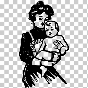SVG Nurse with baby SVG Nurse with baby