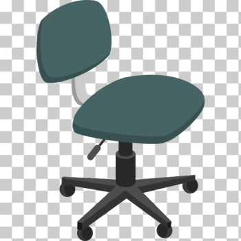 SVG Office chair in green SVG Office chair in green