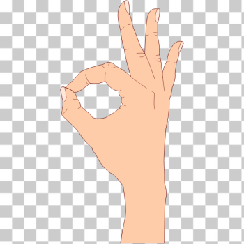 SVG OK hand gesture