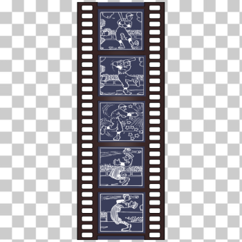 SVG Old cartoon film strip