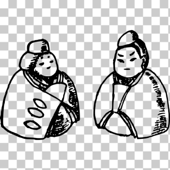 SVG Old Hina dolls SVG Old Hina dolls