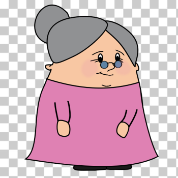 SVG Old lady with glasses SVG Old lady with glasses