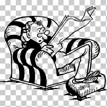 SVG Old man reading SVG Old man reading