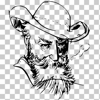 SVG Old man039s face image SVG Old man039s face image