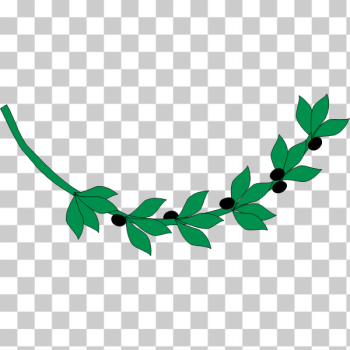 SVG Olive branch with black olives vector image SVG Olive branch with black olives vector image