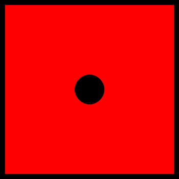 SVG One black dot on red dice SVG One black dot on red dice