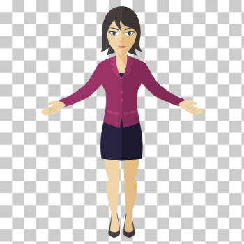 SVG Open-armed business woman SVG Open-armed business woman