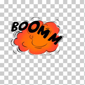 SVG Orange and black boomm sign vector image SVG Orange and black boomm sign vector image