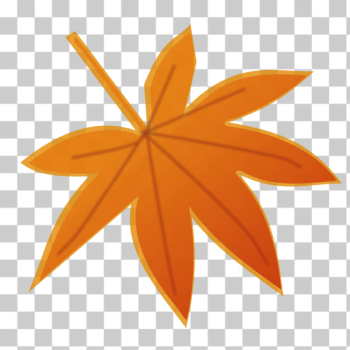 SVG Orange autumn leaf vector image SVG Orange autumn leaf vector image