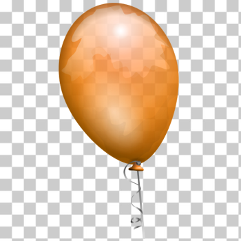 SVG Orange balloon vector image SVG Orange balloon vector image