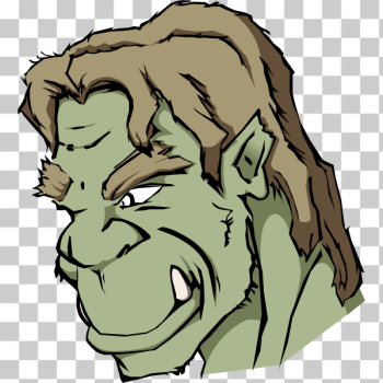 SVG Orc head SVG Orc head