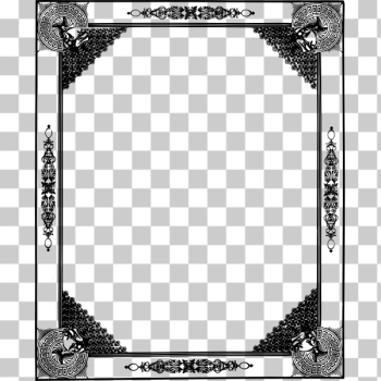 SVG Ornate box frame vector image