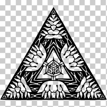 SVG Outlined ornamental triangle SVG Outlined ornamental triangle