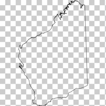 SVG Outlined Western Australia SVG Outlined Western Australia