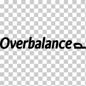 SVG Overbalanced text logo SVG Overbalanced text logo
