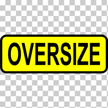 SVG Oversize vehicle traffic roadsign vector image SVG Oversize vehicle traffic roadsign vector image