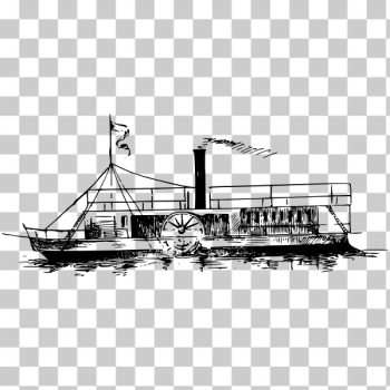 SVG Paddle steamer