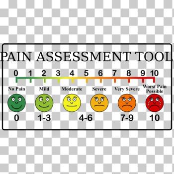 SVG Pain scale vector clip art SVG Pain scale vector clip art