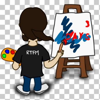 SVG Painter comic character vector image SVG Painter comic character vector image