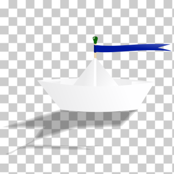 SVG Paper boat vector drawing