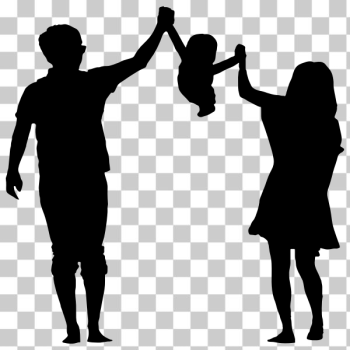SVG Parents with child silhouette SVG Parents with child silhouette