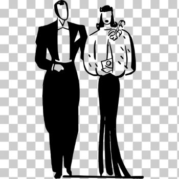 SVG Party couple vector image SVG Party couple vector image