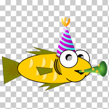SVG Party fish vector image SVG Party fish vector image