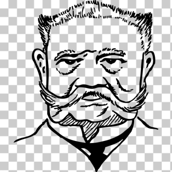 SVG Paul von Hindenburg Vector Portrait SVG Paul von Hindenburg Vector Portrait