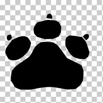 SVG Paw print silhouette SVG Paw print silhouette