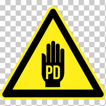 SVG PD warning sign SVG PD warning sign