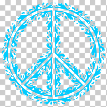 SVG Peace sign outline