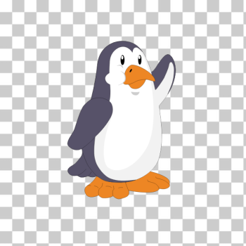 SVG Penguin cartoon drawing