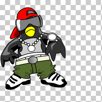 SVG Penguin rapper SVG Penguin rapper